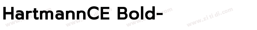 HartmannCE Bold字体转换